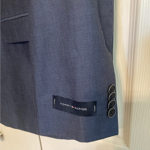☘️NWT! TOMMY HILFIGER ETHAN BLUE BLAZER - SIZE 44 REGULAR - Picture 3 of 6